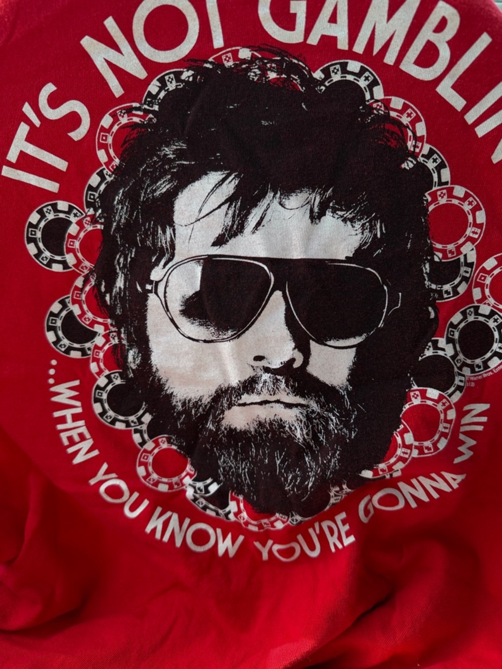 Pop Art Graphic Tee - HANGOVER Movie - Size Med - 100% cotton